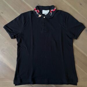 Gucci Polo Kingsnake Embroidered Colar